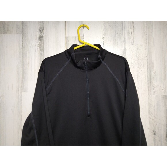 Spyder Mens Large Black 1/4 Zip Performance Pullover - Picture 3 of 8